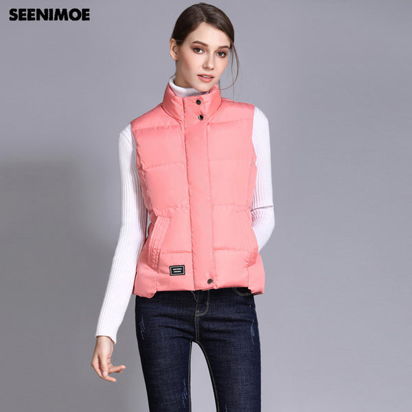 S-3XL Female Top Quality Vest Sleeveless Jacket